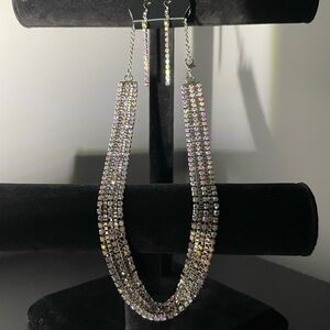 Paparazzi Gold and Silver Necklace and Earring Set